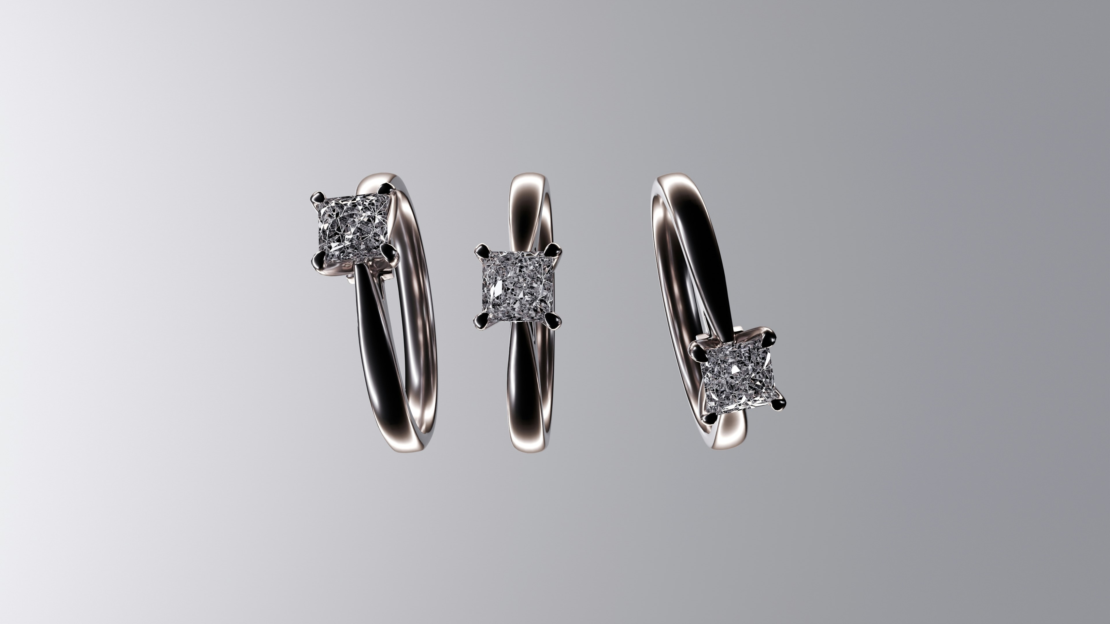 Lab-grown diamond close-up